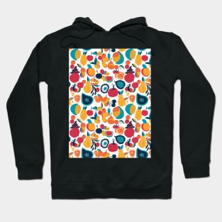 Colorful Fruit Motif in Seamless Pattern V6 Hoodie